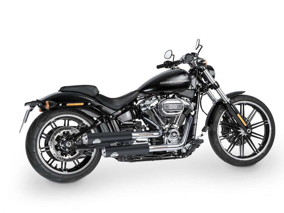 Dr. Jekill & Mr. Hyde Jekill Bomb Wrinkle Black Exhaust Harley-Davidson Breakout 107 & Fat Boy 107 2018–2020 — 3.5 inch Streetfighter Blank (EP-142902)