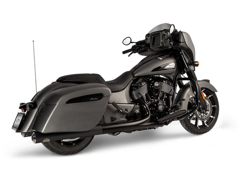 Dr. Jekill & Mr. Hyde Grand Black Exhaust Indian Bagger & Touring 2021–2024 — 4.0 inch Streetfighter Blank (EP-150019)
