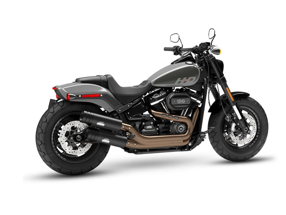 Dr. Jekill & Mr. Hyde Fat Bomb (OEM) Wrinkle Black Exhaust Harley-Davidson Fat Bob 114 2021–2024 EP-150285