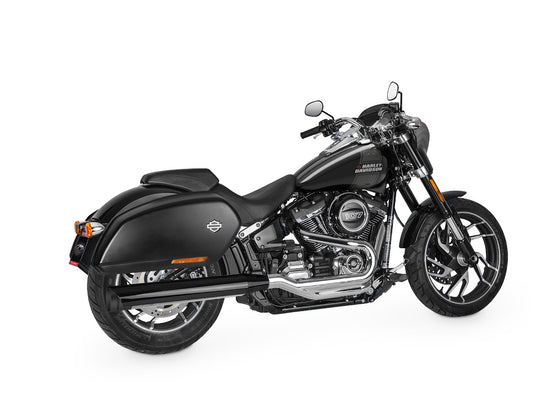 Dr. Jekill & Mr. Hyde The One Chrome Exhaust Harley-Davidson Sport Glide 2021–2024 — 4.0 inch Big Shot Black (EP-150302)