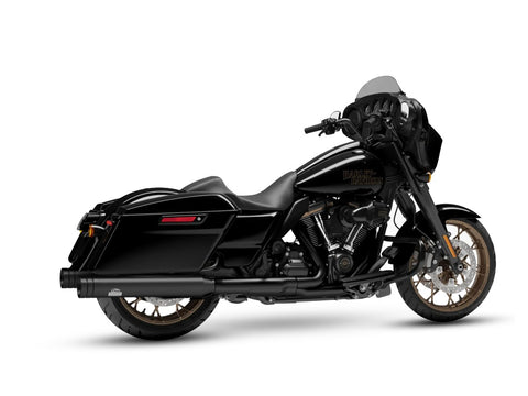 Dr. Jekill & Mr. Hyde Touring Black Exhaust with 4.0 inch Big Shot Black End Cap Harley-Davidson Street Glide ST 2022 EP-150355