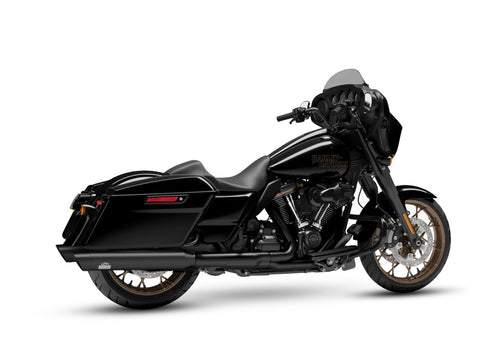 Dr. Jekill & Mr. Hyde Touring Black Exhaust with 4.0 inch Slashcut Black End Cap Harley-Davidson Street Glide ST 2022 EP-150358