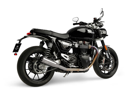 Dr. Jekill & Mr. Hyde Spy Brushed Stainless Steel Exhaust Triumph Speed Twin 2021–2024 EP-150499