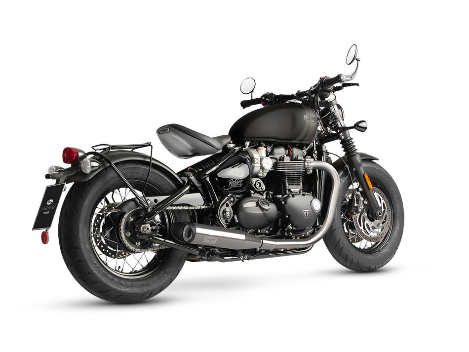 Dr. Jekill & Mr. Hyde King Brushed Stainless Steel Exhaust Triumph Bonneville Bobber & Bonneville Speedmaster 2021–2024 EP-150503