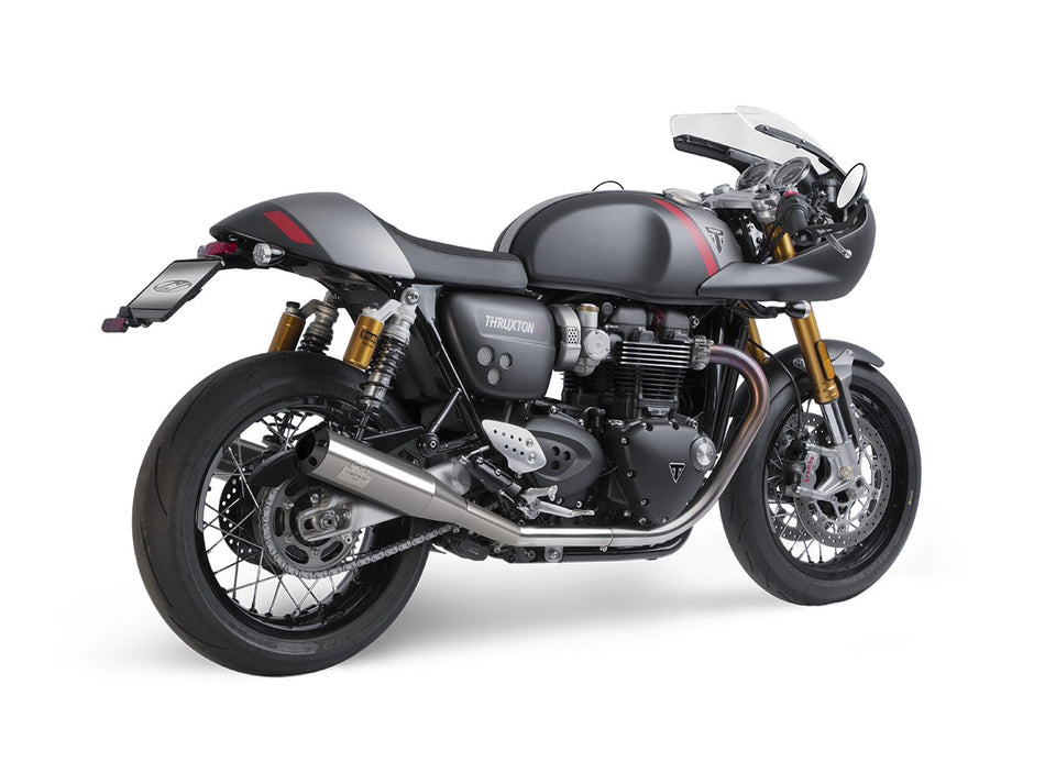 Dr. Jekill & Mr. Hyde Spy Brushed Stainless Steel Exhaust Triumph Thruxton RS, Thruxton & Thruxton TFC 2020–2023 EP-150574