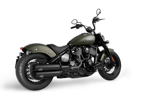 Dr. Jekill & Mr. Hyde Supreme Black Exhaust Indian Cruiser 2022–2024 — 4.0 inch Streetfighter Black (EP-150794)