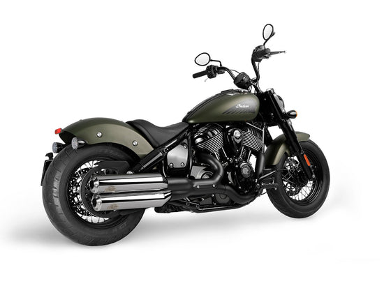 Dr. Jekill & Mr. Hyde Supreme Chrome Exhaust Indian Cruiser 2022–2024 — 4.0 inch Streetfighter Blank (EP-150802)