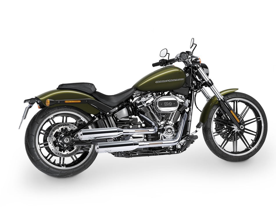 Dr. Jekill & Mr. Hyde Shorty Chrome Exhaust Harley-Davidson Breakout 114 & Fat Boy 114 2022–2024 — 3.5 inch Streetfighter Blank (EP-151537)
