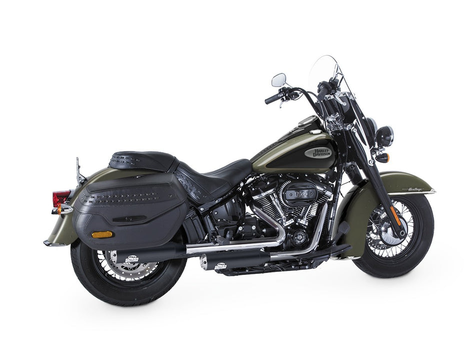 Dr. Jekill & Mr. Hyde Shorty Wrinkle Black Exhaust Harley-Davidson Heritage Classic 107 2021 — 3.5 inch Streetfighter Blank (EP-151563)