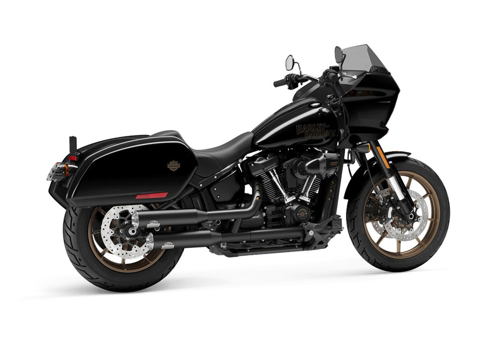 Dr. Jekill & Mr. Hyde Shorty Wrinkle Black Exhaust Harley-Davidson Low Rider ST & Low Rider S 2022–2024 — 3.5 inch Streetfighter Blank (EP-151693)