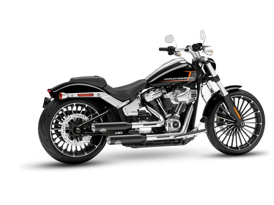 Dr. Jekill & Mr. Hyde Shorty Wrinkle Black Exhaust Harley-Davidson Breakout 117 2023–2024 — 3.5 inch Streetfighter Blank (EP-151758)