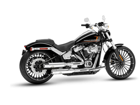 Dr. Jekill & Mr. Hyde Shorty Chrome Exhaust Harley-Davidson Breakout 117 2023–2024 — 3.5 inch Big Shot Chrome (EP-151765)