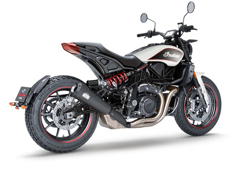 Dr. Jekill & Mr. Hyde Arcade Lower Wrinkle Black Exhaust Indian FTR 1200 2023–2024 — 4.7 inch Streetfighter Wrinkle Black (EP-152824)