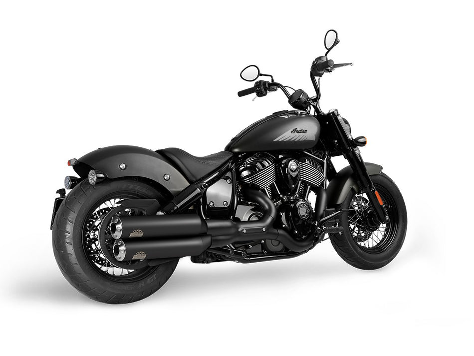 Dr. Jekill & Mr. Hyde Supreme Black Exhaust Indian Cruiser 2025–2026 — 4.0 inch Streetfighter Blank (EP-152907)
