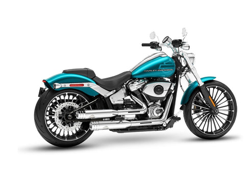 Dr. Jekill & Mr. Hyde Shorty Chrome Exhaust Harley-Davidson Breakout 117, Fat Boy 117 & Fat Boy Gray Ghost 2025–2026 EP-152952