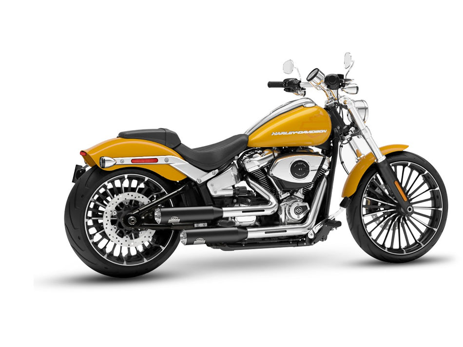 Dr. Jekill & Mr. Hyde Shorty Wrinkle Black Exhaust Harley-Davidson Breakout 117, Fat Boy 117 & Fat Boy Gray Ghost 2025–2026 — 3.5 inch Streetfighter Blank (EP-152964)