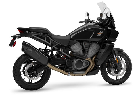 Dr. Jekill & Mr. Hyde Nomad Black Exhaust Harley-Davidson Pan America 1250 Special & Pan America 1250 2021–2023 — Hexagon Wrinkle Black (EP-153013)