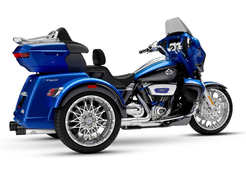 Dr. Jekill & Mr. Hyde 4.0 inch Trike Chrome Exhaust Harley-Davidson CVO Street Glide 3 Limited, Road Glide 3 & Street Glide 3 2026 — 4.0 inch Big Shot Black (EP-153064)