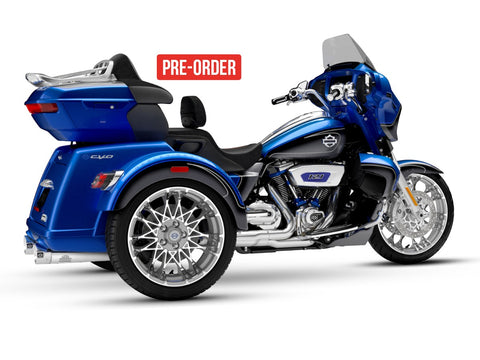 Dr. Jekill & Mr. Hyde 4.0 inch Trike Chrome Exhaust Harley-Davidson CVO Street Glide 3 Limited, Road Glide 3 & Street Glide 3 2026 — 4.0 inch to 4.5 inch Trike CVO Endcap Adapter Blank (EP-153091)