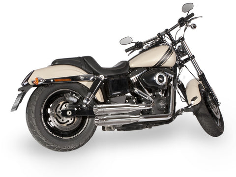 Dr. Jekill & Mr. Hyde Shorty (JH Headerset only) Chrome Exhaust Harley-Davidson CVO Screamin Eagle Fat Bob, Fat Bob & Wide Glide 2008–2011 EP-211172