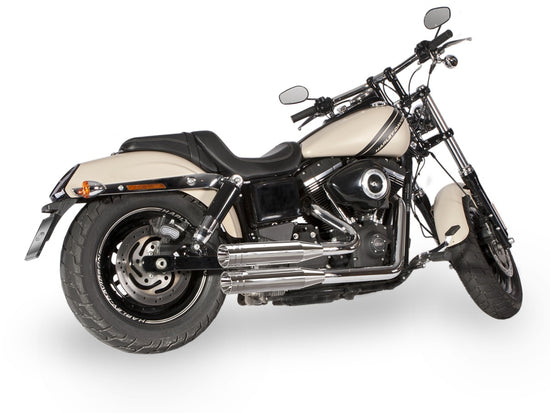 Dr. Jekill & Mr. Hyde Shorty (JH Headerset only) Chrome Exhaust Harley-Davidson CVO Screamin Eagle Fat Bob, Fat Bob & Wide Glide 2008–2011 EP-211172