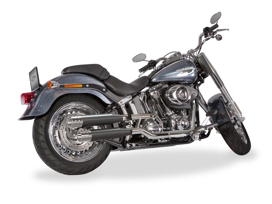 Dr. Jekill & Mr. Hyde Shorty Wrinkle Black Exhaust Harley-Davidson Fat Boy up to 103 2011–2016 EP-223629