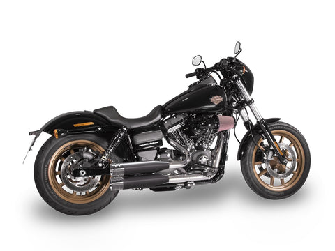 Dr. Jekill & Mr. Hyde Shorty (JH Headerset only) Wrinkle Black Exhaust Harley-Davidson Fat Bob, Low Rider S & Wide Glide 2012–2016 EP-223668