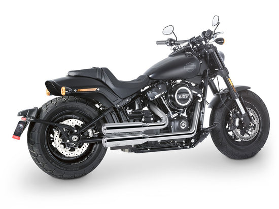 Dr. Jekill & Mr. Hyde Shorty (JH Headerset only) Chrome Exhaust Harley-Davidson Fat Bob 107 2018–2020 — 3.5 inch Streetfighter Blank (EP-240500)