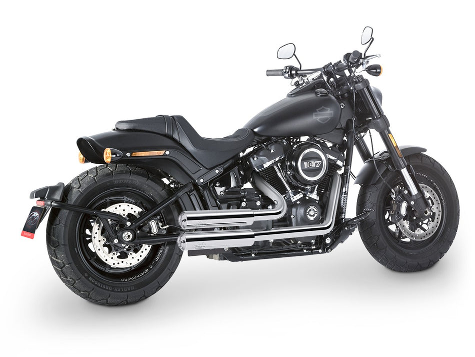 Dr. Jekill & Mr. Hyde Jekill Bomb (JH Headerset only) Chrome Exhaust Harley-Davidson Fat Bob 107 2018–2020 — 3.5 inch Streetfighter Blank (EP-241261)