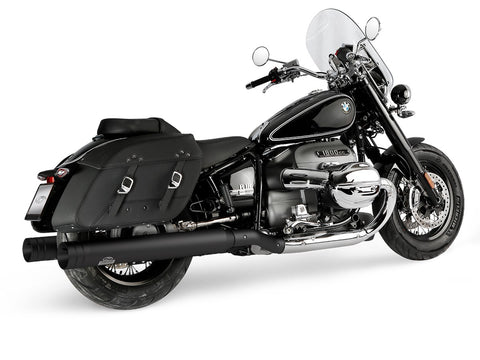 Dr. Jekill & Mr. Hyde Beat Long Black Exhaust BMW R18 Classic & R18 2021–2024 — 4.0 inch Big Shot Black (EP-250335) — Header set Black headers
