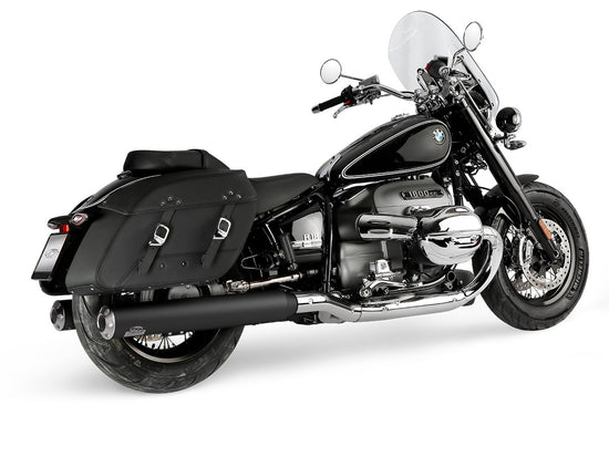 Dr. Jekill & Mr. Hyde Beat Long Black Exhaust BMW R18 Classic & R18 2021–2024 — 4.0 inch Streetfighter Blank (EP-250342) — Header set Chrome headers