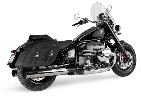 Dr. Jekill & Mr. Hyde Beat Long Chrome Exhaust BMW R18 Classic & R18 2021–2024 — 4.0 inch Streetfighter Black (EP-250350) — Header set Black headers