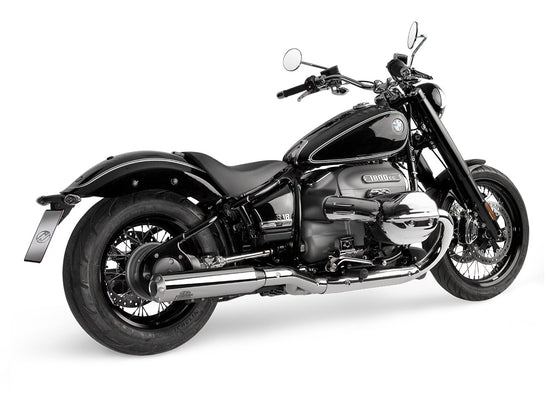 Dr. Jekill & Mr. Hyde Beat Short Chrome Exhaust BMW R18 2021–2024 — 4.0 inch Streetfighter Blank (EP-250369) — Header set Chrome headers