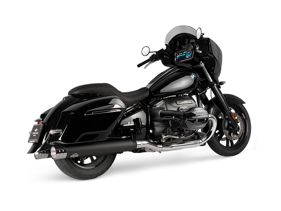 Dr. Jekill & Mr. Hyde Beat Long Black Exhaust BMW R18 B, R18 Roctane & R18 Transcontinental 2021–2024 EP-250806
