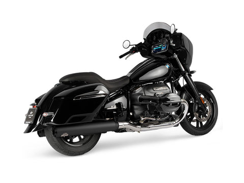 Dr. Jekill & Mr. Hyde Beat Long Black Exhaust BMW R18 B, R18 Roctane & R18 Transcontinental 2021–2024 — 4.0 inch Streetfighter Black (EP-250811)