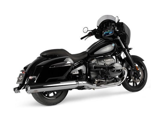 Dr. Jekill & Mr. Hyde Beat Long Chrome Exhaust BMW R18 B, R18 Roctane & R18 Transcontinental 2021–2024 — 4.0 inch Streetfighter Blank (EP-250821)