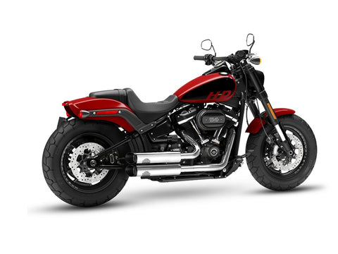 Dr. Jekill & Mr. Hyde Jekill Bomb Chrome Exhaust Harley-Davidson Fat Bob 114 2021–2024 — 3.5 inch Slashcut Wrinkle Black (EP-251795)