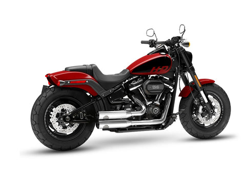 Dr. Jekill & Mr. Hyde Shorty Chrome Exhaust Harley-Davidson Fat Bob 114 2021–2024 — 3.5 inch Streetfighter Wrinkle Black (EP-251824)