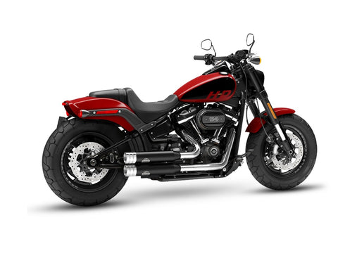 Dr. Jekill & Mr. Hyde Shorty Wrinkle Black Exhaust Harley-Davidson Fat Bob 114 2021–2024 — 3.5 inch Big Shot Chrome (EP-251843)