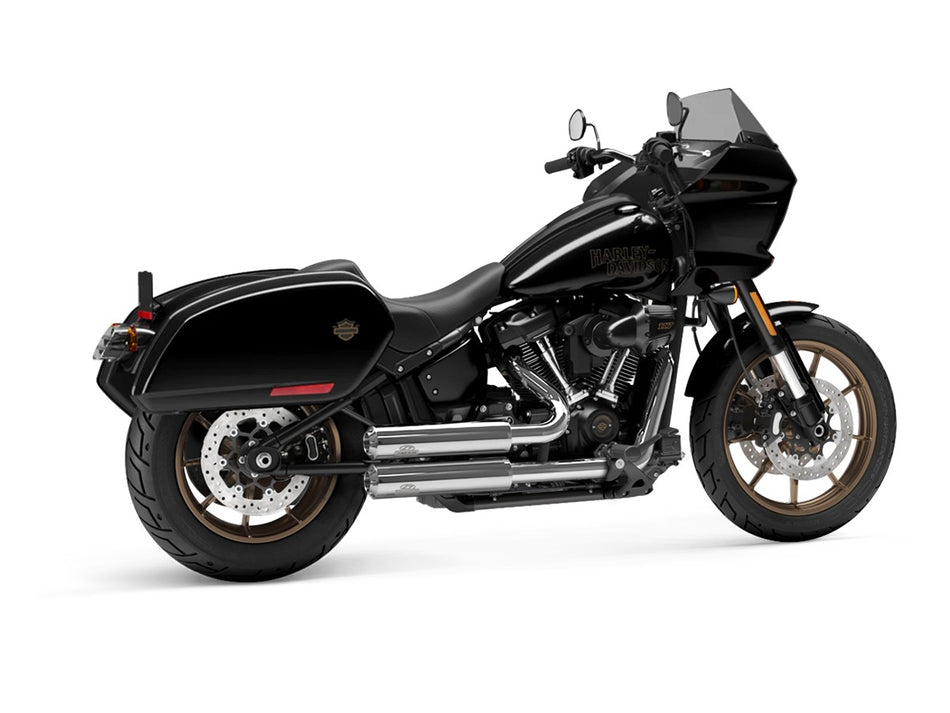Dr. Jekill & Mr. Hyde Jekill Bomb Chrome Exhaust Harley-Davidson Low Rider ST 2022–2024 — 3.5 inch Streetfighter Blank (EP-252031) — V-Strike Even Narrow Chrome headers