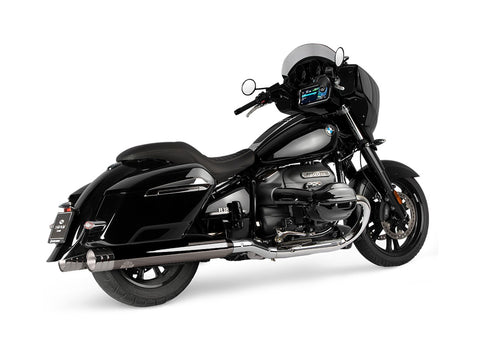 Dr. Jekill & Mr. Hyde Beat Long Dark Chrome Exhaust BMW R18 B, R18 Roctane & R18 Transcontinental 2021–2024 EP-252370