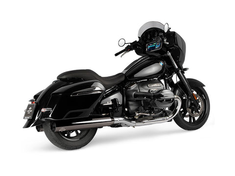Dr. Jekill & Mr. Hyde Beat Long Dark Chrome Exhaust BMW R18 B, R18 Roctane & R18 Transcontinental 2021–2024 — 4.0 inch Streetfighter Black (EP-252375)