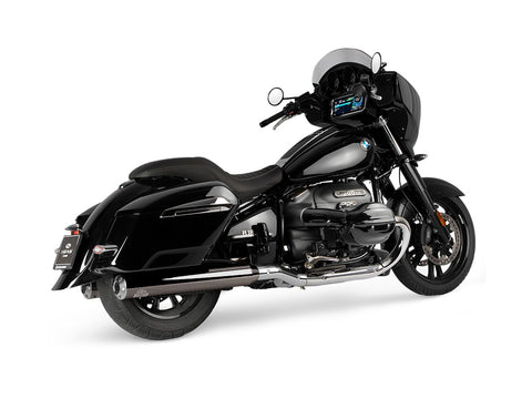 Dr. Jekill & Mr. Hyde Beat Long Dark Chrome Exhaust BMW R18 B, R18 Roctane & R18 Transcontinental 2021–2024 — 4.0 inch Streetfighter Blank (EP-252376)