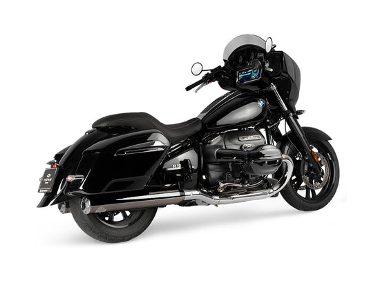 Dr. Jekill & Mr. Hyde Beat Long Dark Chrome Exhaust BMW R18 B, R18 Roctane & R18 Transcontinental 2021–2024 — 4.0 inch Streetfighter Blank (EP-252376)