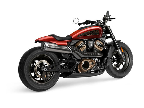 Dr. Jekill & Mr. Hyde Apex Brushed Stainless Steel Exhaust Harley-Davidson Sportster S 2024–2026 — 4.7 inch Slashcut Blank (EP-252780)