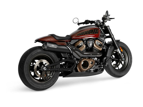 Dr. Jekill & Mr. Hyde Apex Wrinkle Black Exhaust Harley-Davidson Sportster S 2021–2023 — 4.7 inch Streetfighter Wrinkle Black (EP-252814)