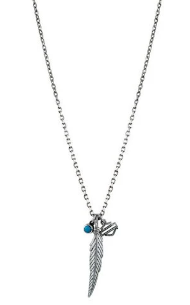 Harley-Davidson® women's Boho Feather Necklace HDN0343