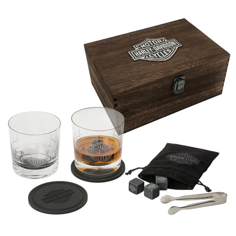Genuine Harley-Davidson® Premium Whiskey Glass Gift Set   HDL-18806