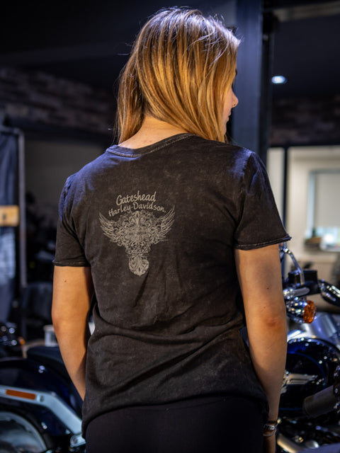 Gateshead Harley-Davidson® Dealer T-Shirt Skull Light 3001749-BLK