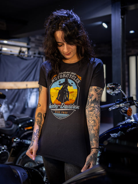 Gateshead Harley-Davidson® Dealer T-Shirt Sunset -3001746-BLK